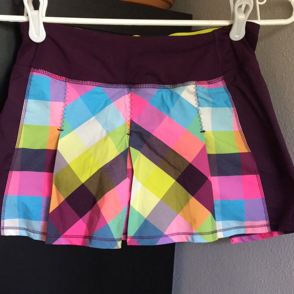 lululemon athletica Multicolor Plaid Skirt